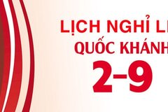 Ngày 2/9 năm 2021 rơi vào thứ mấy? Được nghỉ mấy ngày?