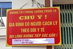 Không bắt buộc người về từ TP.HCM về Hà Nội treo biển trước nhà