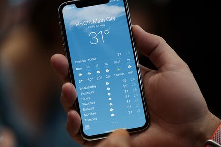 Hướng dẫn cách kiểm tra lượng mưa và chất lượng không khí trên iPhone