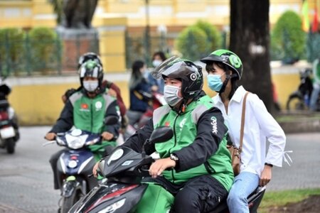 Dịch vụ xe ôm công nghệ ở Hà Nội hoạt động trở lại