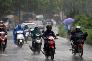 Tin thời tiết 5/4: Khu vực Nam Bộ chiều và tối có mưa rào và dông,
