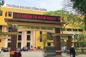 Trường Đại học Công đoàn công bố điểm chuẩn học bạ năm 2022