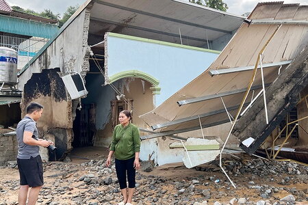 Nghệ An: Xót xa hình ảnh tan hoang của hàng chục ngôi nhà giáo viên sau trận lũ quét