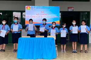 Đa dạng hình thức nâng cao nhận thức về an toàn giao thông cho học sinh