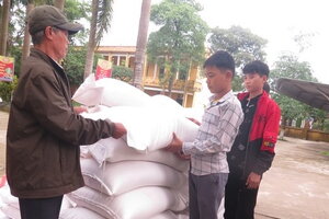 Hỗ trợ hơn 43 tấn gạo cho học sinh vùng đặc biệt khó ở Phú Thọ
