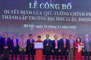 Công bố quyết định thành lập trường Đại học Luật, Đại học Quốc gia Hà Nội