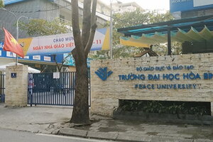 Trường Đại học Hoà Bình miễn 100% học phí năm thứ nhất cho sinh viên đạt giải Quốc gia