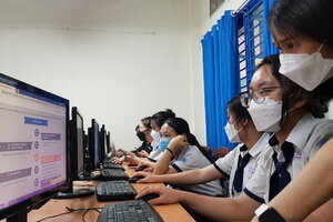 Từ nay đến 30/4, thí sinh lớp 12 đăng ký thử thi tốt nghiệp THPT trực tuyến