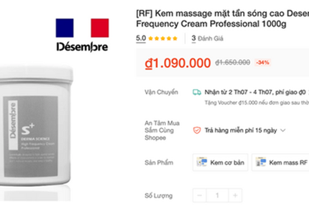 Mỹ phẩm Désembre bị thu hồi toàn quốc vì công thức và công dụng không đúng công bố