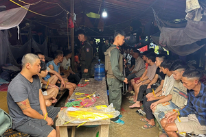Công an Sơn La đột kích bãi vàng trái phép, gần 60 đối tượng sa lưới