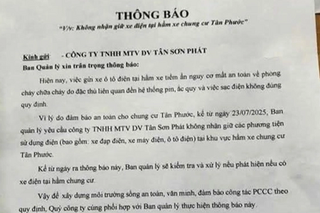 Cư dân bức xúc vì chung cư không nhận giữ xe điện: Có vi phạm quyền sử dụng tài sản hợp pháp?