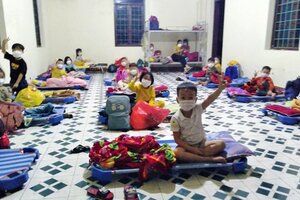 Tổ chức lớp học trong khu cách ly tập trung cho học sinh F1