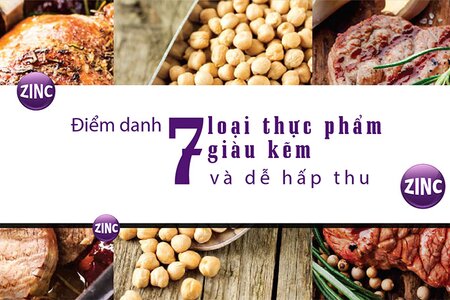 Điểm danh 7 loại thực phẩm giàu kẽm và dễ hấp thu