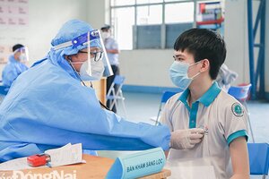 Hơn 97.000 trẻ em ở Đồng Nai đã được tiêm vắc xin phòng Covid-19