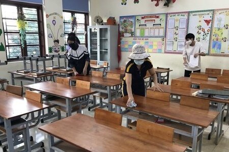 Bắc Giang: Học sinh tiểu học, THCS huyện Việt Yên đi học trở lại từ 15/11
