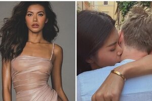 Chân dài Minh Tú công khai bạn trai Tây