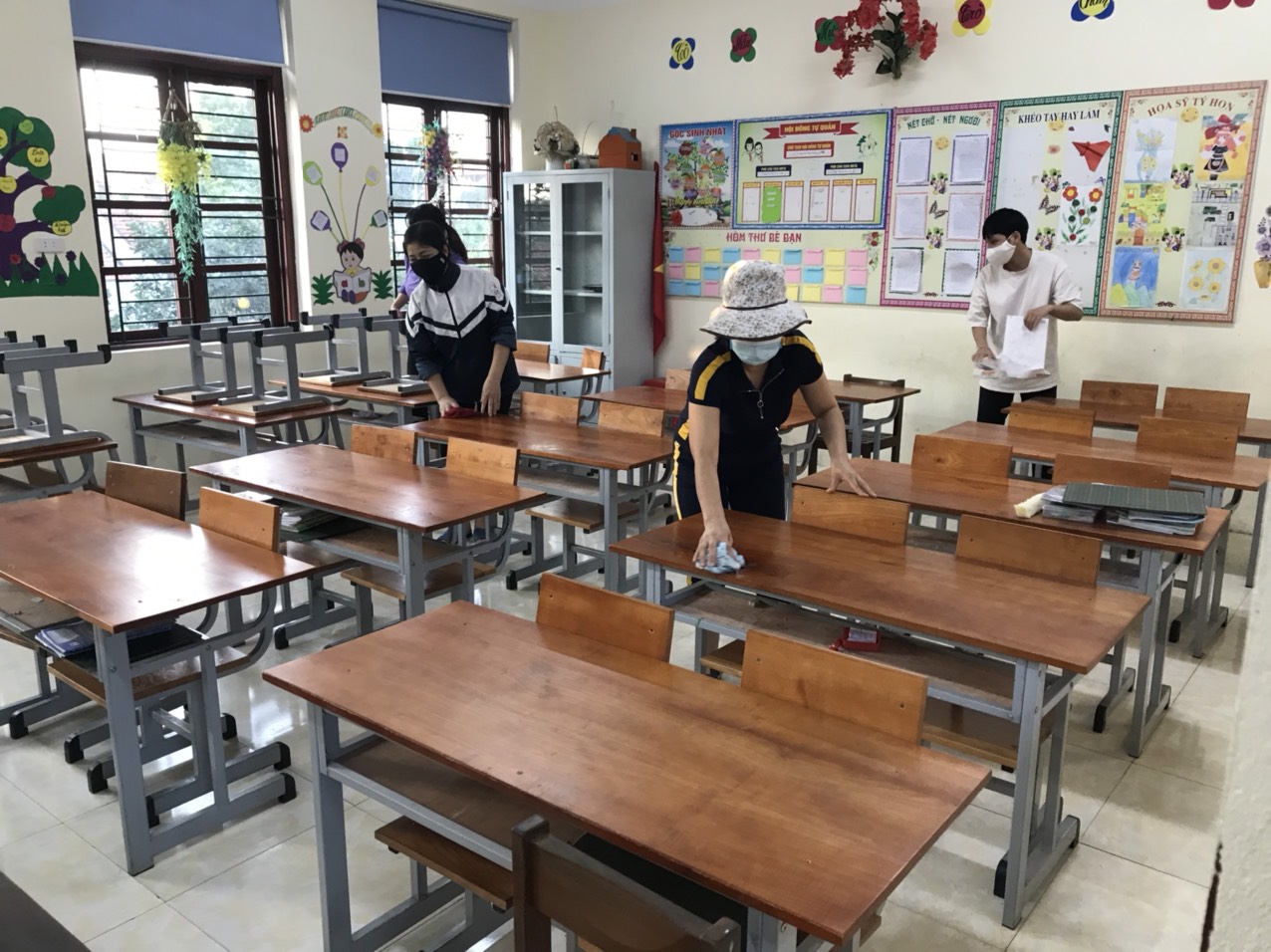 Bắc Giang: Học sinh tiểu học, THCS huyện Việt Yên đi học trở lại từ 15/11