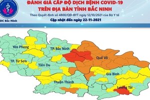 Bắc Ninh có 5 xã, phường ở cấp độ 4, nguy cơ rất cao
