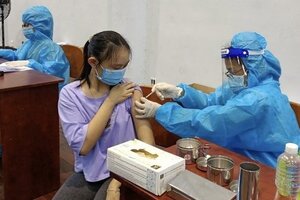 Bình Thuận bắt đầu tiêm vắc xin Covid-19 cho trẻ em 12-17 tuổi