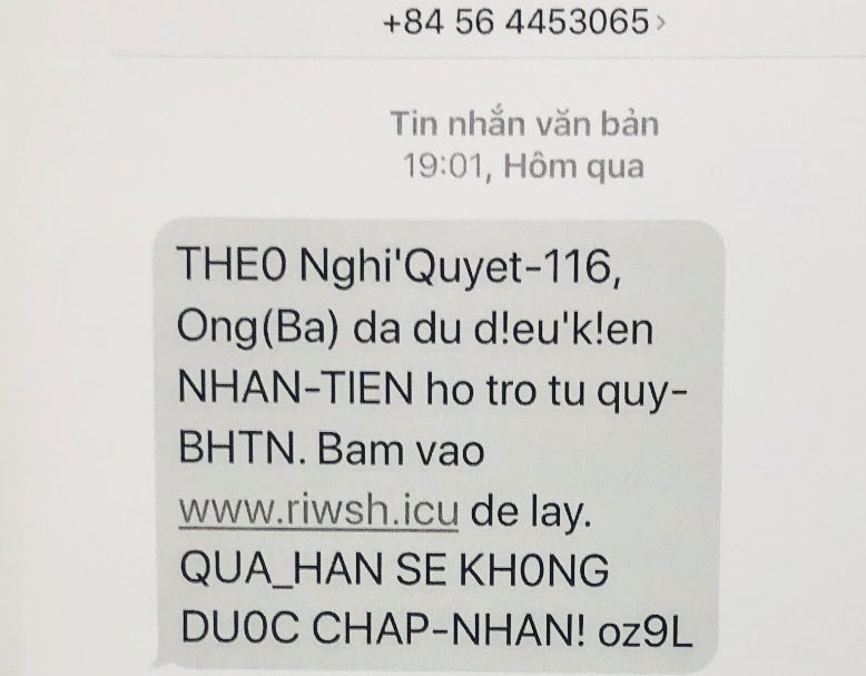 Bình Định: Nhiều người cùng quẫn vì “sập bẫy” lừa đảo nhận tiền hỗ trợ Covid-19