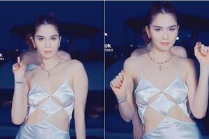 Chiếc đầm lụa 'báo hại' Ngọc Trinh vì tưởng lộ điểm nhạy cảm
