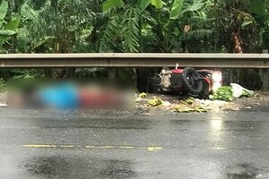 Phát hiện đôi nam nữ tử vong thương tâm bên đường lúc tờ mờ sáng