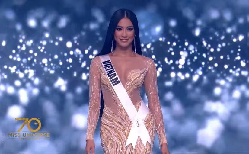 Kim Duyên tại Bán kết Miss Universe 2021: Trình diễn bikini bốc lửa, Quốc phục xuất sắc