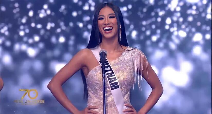 Kim Duyên tại Bán kết Miss Universe 2021: Trình diễn bikini bốc lửa, Quốc phục xuất sắc