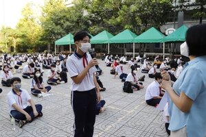 Đi học trực tiếp: Các trường tại TPHCM kiểm tra học kỳ 1 thế nào?