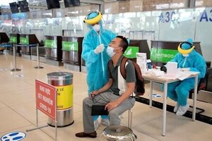 Sân bay Nội Bài dừng dịch vụ test nhanh Covid-19
