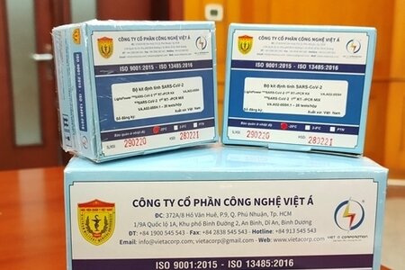 Nam Định mua hơn 13.000 bộ kit test của Công ty Việt Á với giá hơn 500.000 đồng/bộ