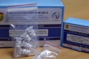 Long An có 4 đơn vị mua kit test Covid-19 của Công ty Việt Á
