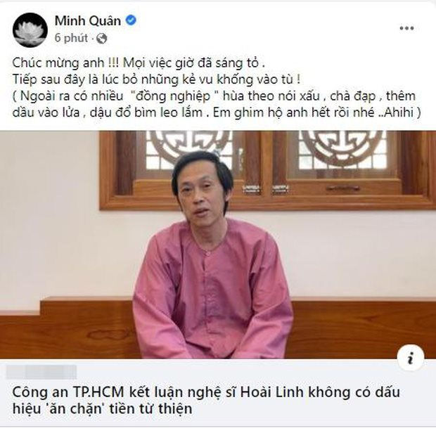 Bị đồn trốn sang Mỹ để tránh ồn ào từ thiện, phía Hoài Linh nói gì?