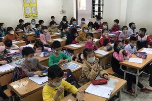 Hà Nội: Không bắt buộc trẻ lớp 1, 2 phải đến lớp kiểm tra học kỳ