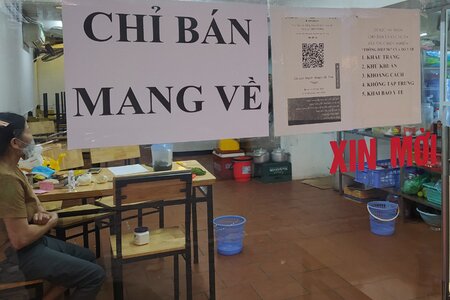 Hà Nội: Quận Thanh Xuân dừng bán hàng ăn uống tại chỗ từ ngày 3/1