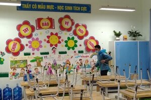 Trường học thành phố Bắc Giang hối hả chuẩn bị đón học sinh trở lại