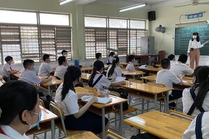 Học sinh "vùng xanh" TPHCM đi học và kiểm tra học kỳ thế nào?