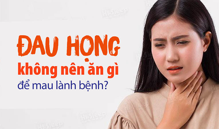 Đau họng không nên ăn gì