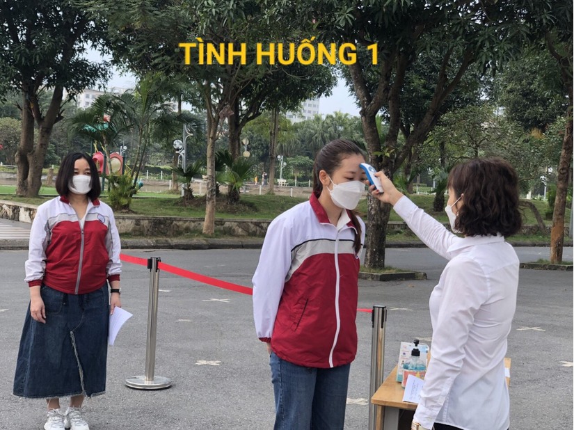 Hà Nội diễn tập 5 tình huống đón học sinh trở lại trường