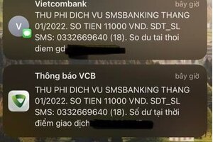 Khách hàng đồng loạt hủy dịch vụ SMS Banking vì phí ‘cắt cổ'
