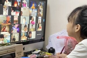 Nhiều tỉnh, thành tiếp tục cho học sinh học trực tuyến vì F0 tăng cao