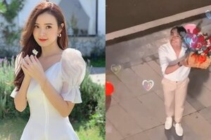 Midu bất ngờ đăng tải clip được Kiều Minh Tuấn cầu hôn