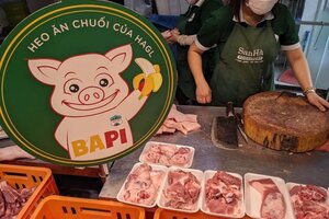 Heo ăn chuối Bapi của HAGL cháy hàng sau 120 phút mở bán