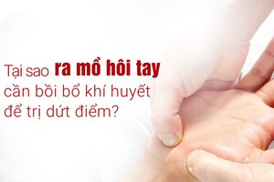 Tại sao ra mồ hôi tay cần bồi bổ khí huyết để trị dứt điểm?