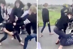 Nữ sinh ở Hải Phòng bị nhóm bạn đánh đập dã man trên đường