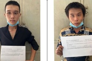 Cô gái trẻ 'hạ gục' 2 tên cướp điện thoai