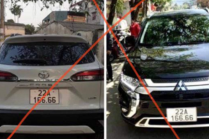 Thực hư hình ảnh 2 xe ô tô cùng mang một biển số 'độc' ở Tuyên Quang