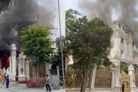 Biệt thự 'khủng' ở Quảng Ninh cháy dữ dội, nữ chủ nhà tử vong