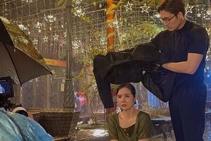 Nữ chính 'Thương ngày nắng về' phải dầm mưa 4 tiếng để quay phim