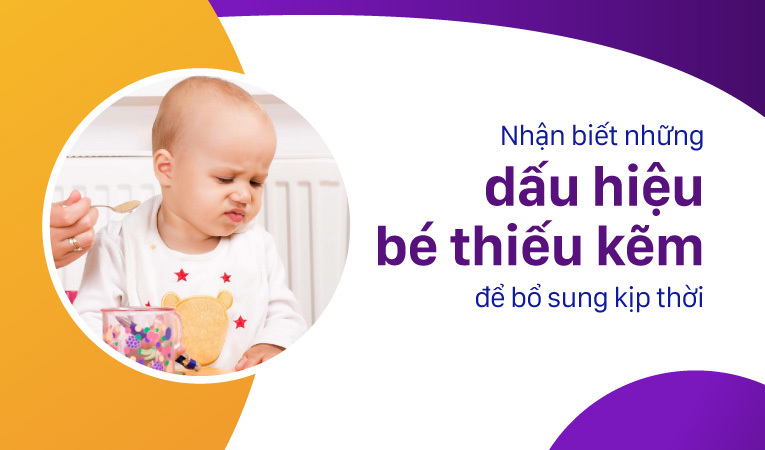 bé thiếu kẽm